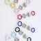 Enamel Open Prong Ring Snaps 4-Part Set Durable Fabric Fasteners Multiple Colors